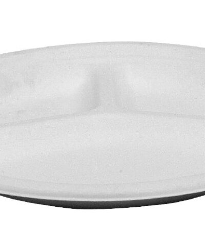 Abena - Talerz z Pulpy Trzykomorowy 26cm 50szt