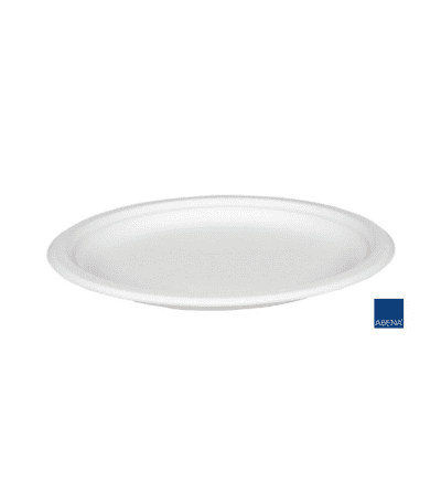 Abena - Talerz z Pulpy 26cm Biały 50szt