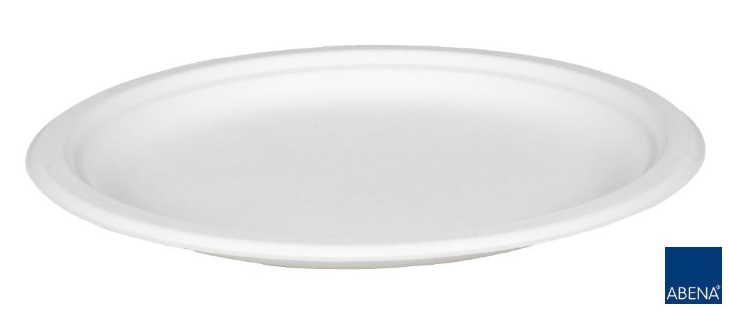 Abena - Talerz z Pulpy 26cm Biały 50szt
