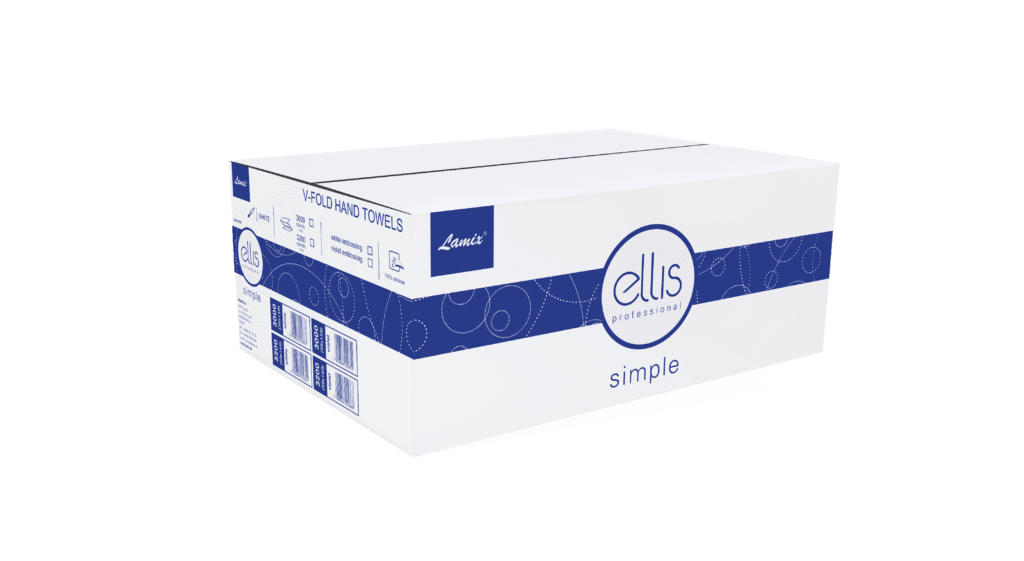 Ellis - Ręcznik Biały ZZ Simple Professional 3000szt ( 2837 )