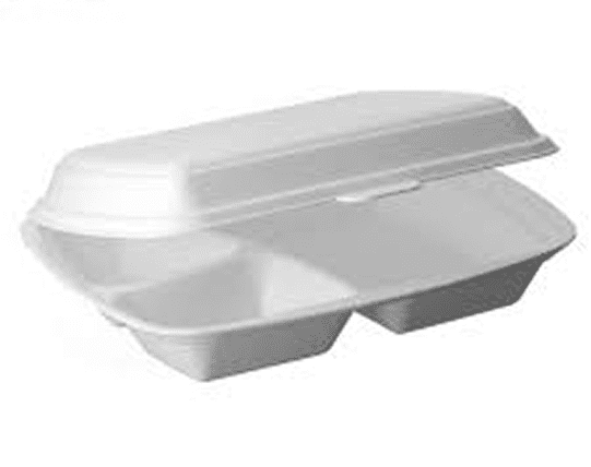 Menubox Styropianowy Trójdzielny 125szt