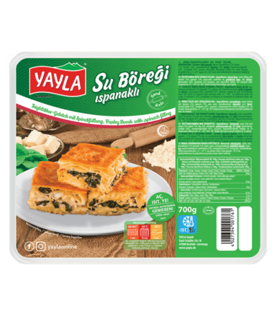 YAYLA - Ciasto borek z nadzieniem szpinakowym (ISPANAKLI SU BOREGI )