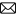 czarna ikona email