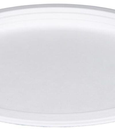 Abena - Talerz Papierowy Owalny Biały 26x19cm 50szt