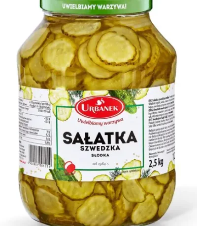 słoik sałatki szwedzkiej 2.5kg