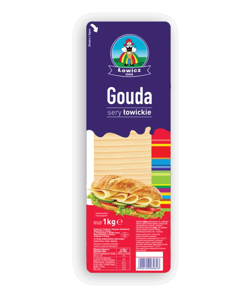 Ser Gouda plastry 1 kg