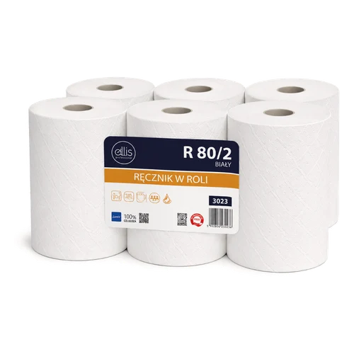 Ręcznik Biały 6 szt. R80/2