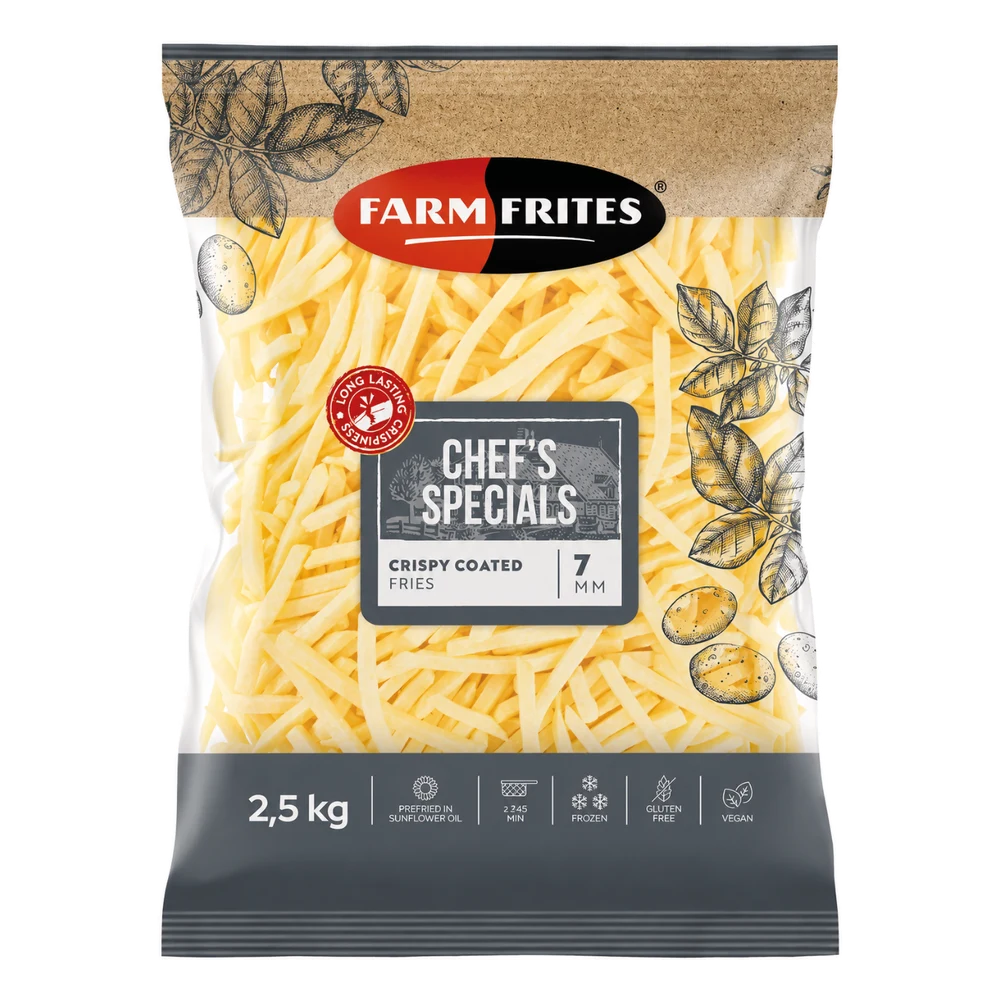 Farm Frites Frytki Crispy Coated 7/7 mm 5X2,5 kg