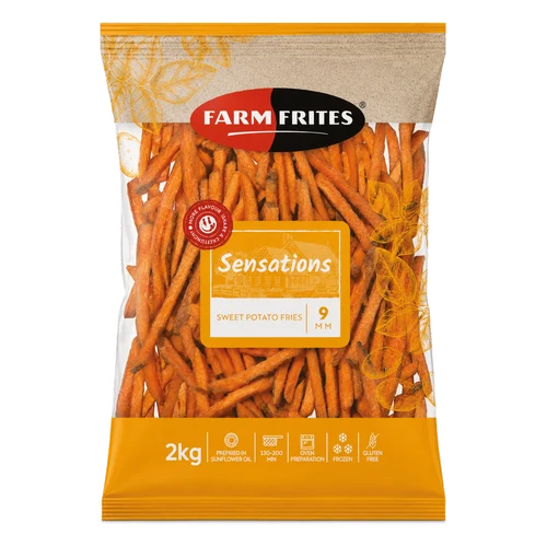 Frytki Sweet Potato 9 mm 5X2,5 kg