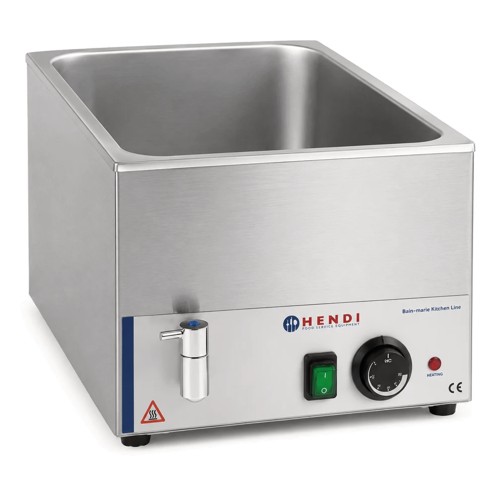Hendi Bain-Marie with Drain Tap GN 1/1