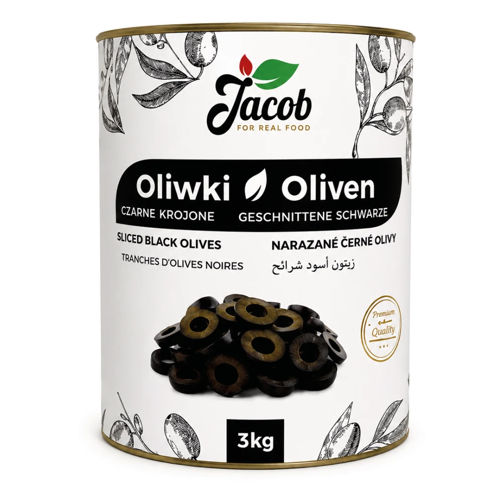 Jacob Food Sliced Black Olives 3 kg
