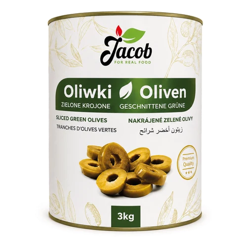 Oliwki Zielone Cięte 3 kg