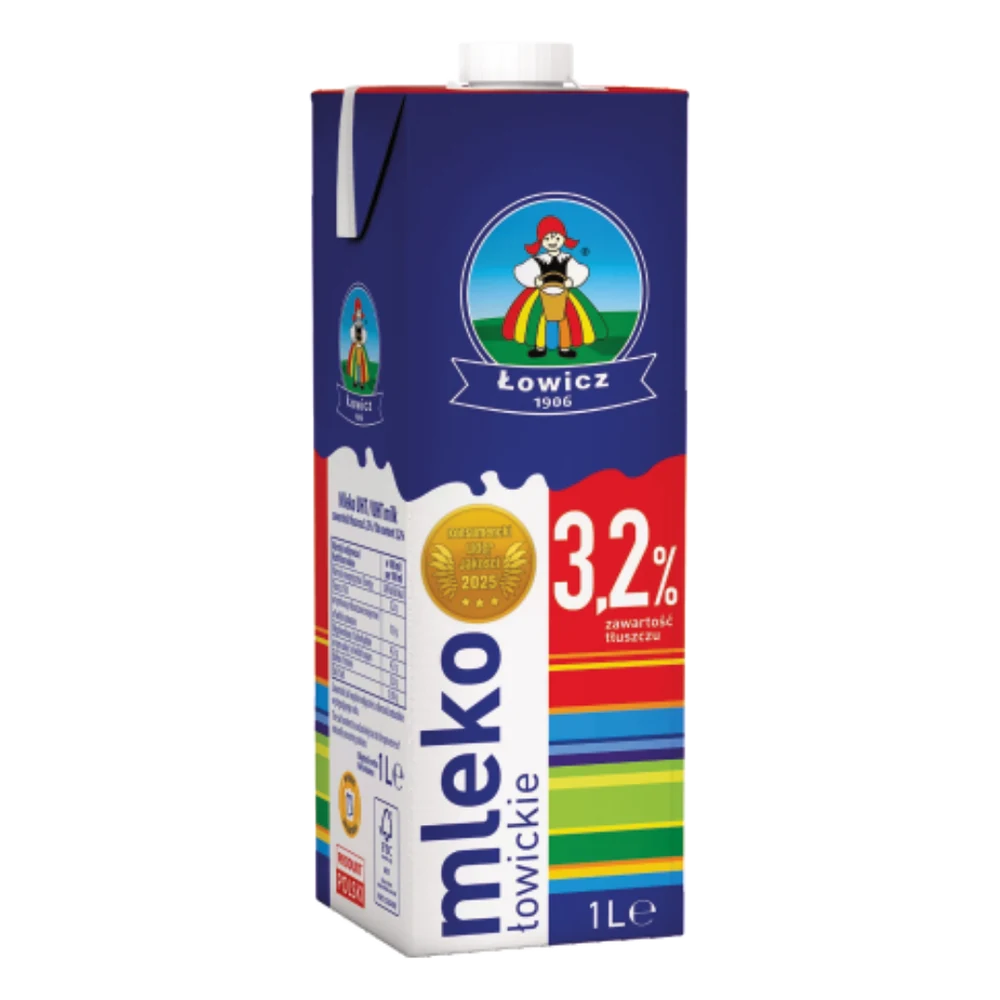 Łowicz Mleko UHT 3.2% 1 l