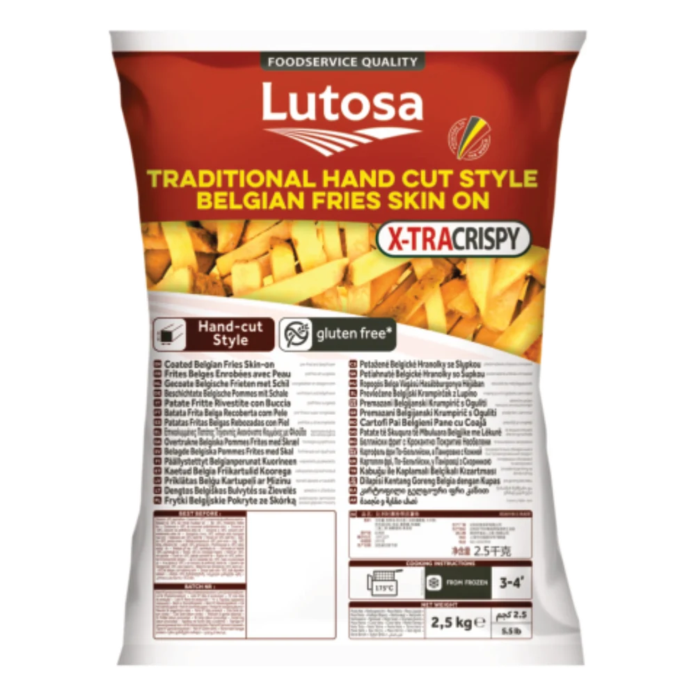 Lutosa Kabuklu Belçika Patatesi 12/12 mm 4X2,5 kg