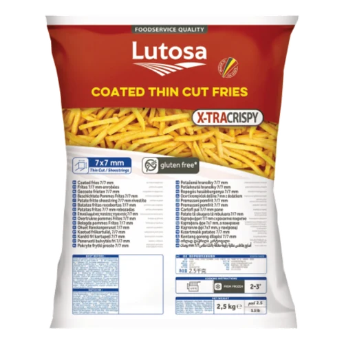Frytki Cienkie X-TRA CRISPY 7 mm 4X2,5 kg