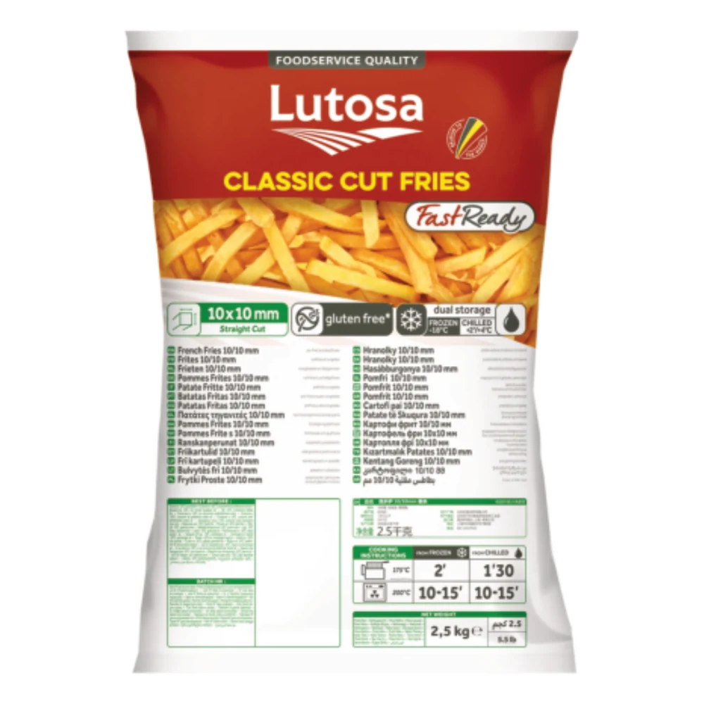 Lutosa Frytki Proste FastReady 10/10 mm 4X2,5 kg