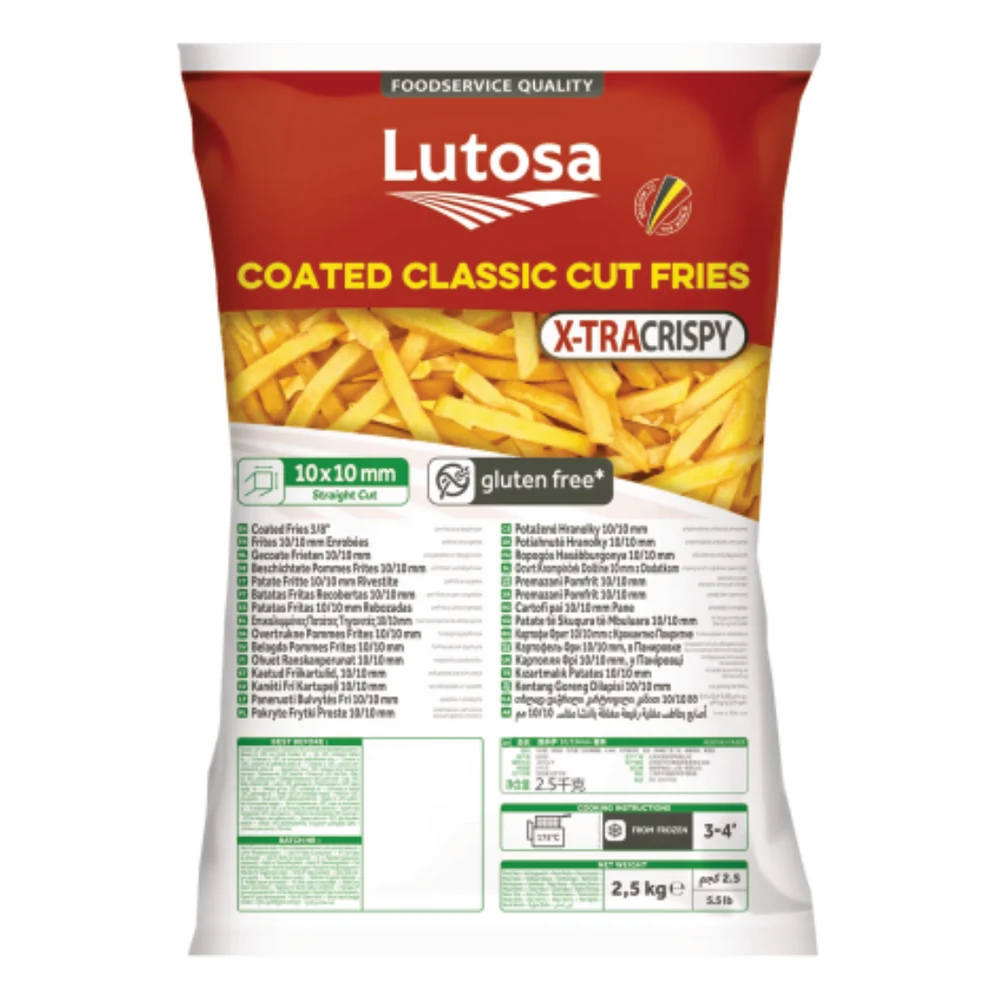 Lutosa Düz Patates X-TRA CRISPY 10 mm 4X2,5 kg