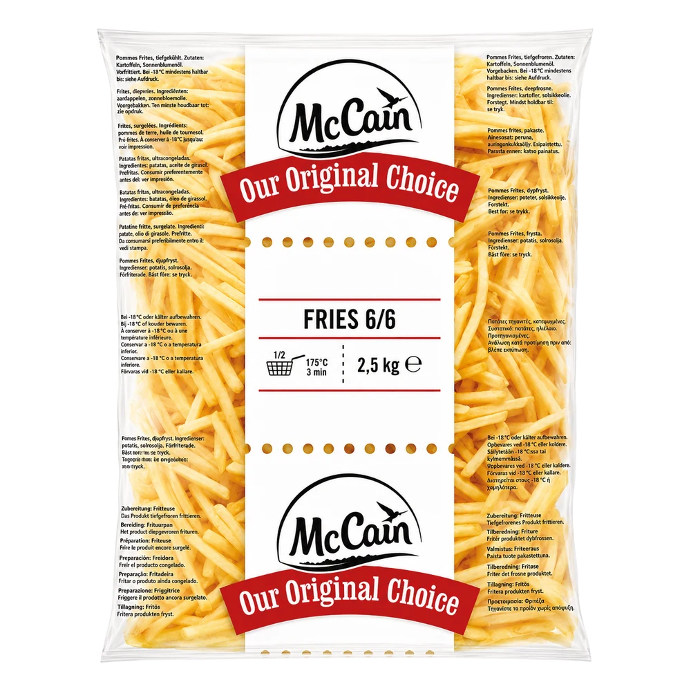 McCain Star Julienne Fries 7/7 mm 5X2,5 kg