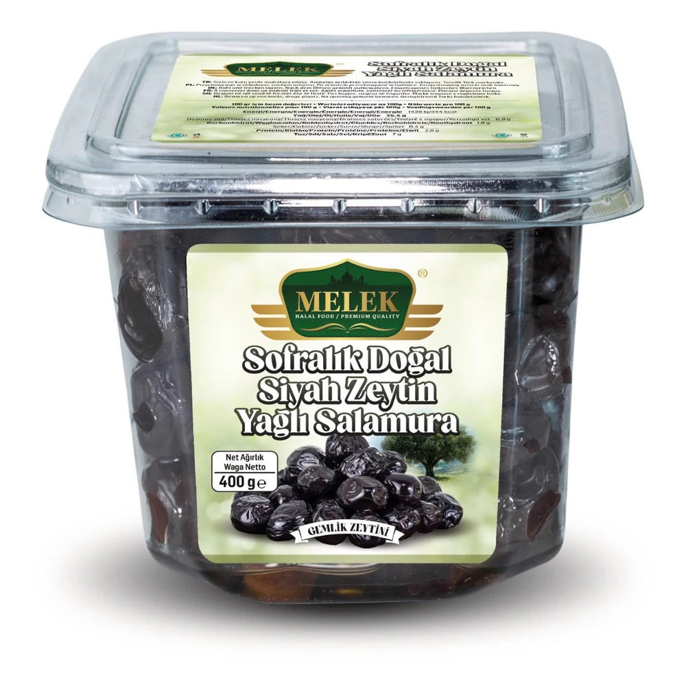 Melek Czarne Oliwki 400 g