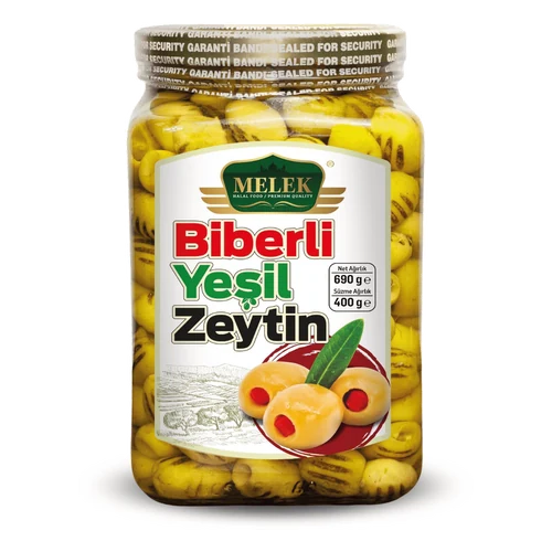 Zielone Oliwki z Marynowaną Papryką 690 g
