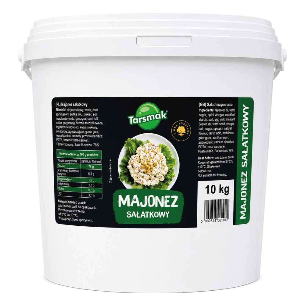 Tarsmak Majonez Sałatkowy 33% 10 kg