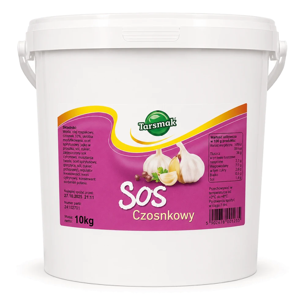 Tarsmak Sos Czosnkowy 10 kg